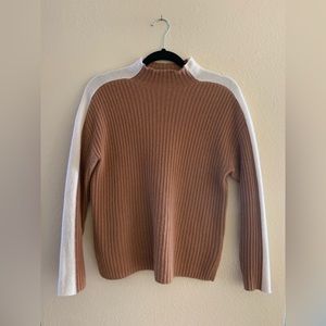 Garnet Hill recycled cashmere mock neck sweater
